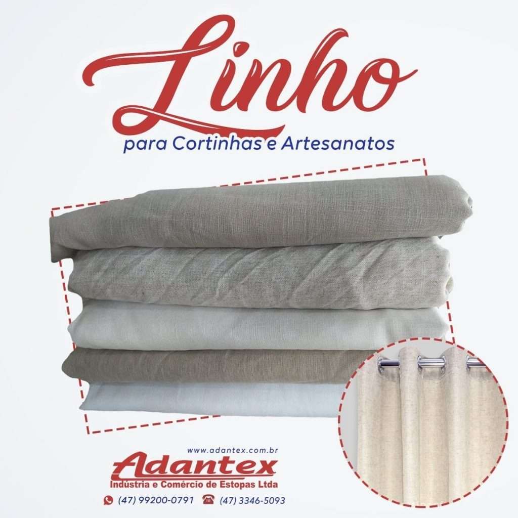 Linho Para Cortinas e Artesanatos