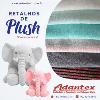Diversas Cores Retalhos de Plush